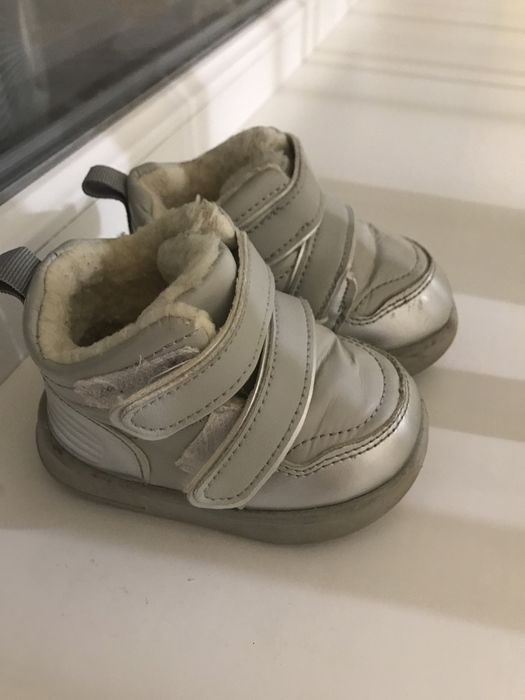 Детские Зимние ботинки сапоги первая обувь 15 размер 11см 12см 12,5см