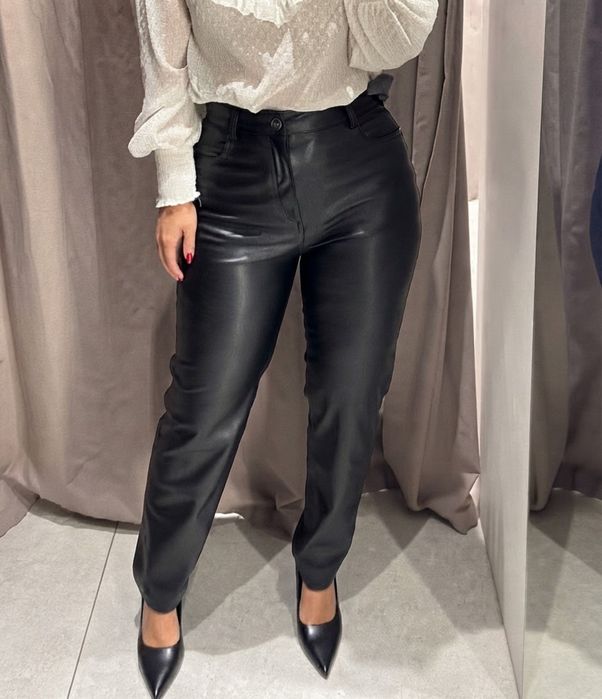 Штани Zara з екошкіри