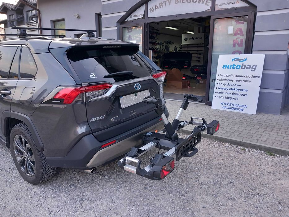 Bagażnik rowerowy na hak Spinder SX2, platforma, składany, duże rowery