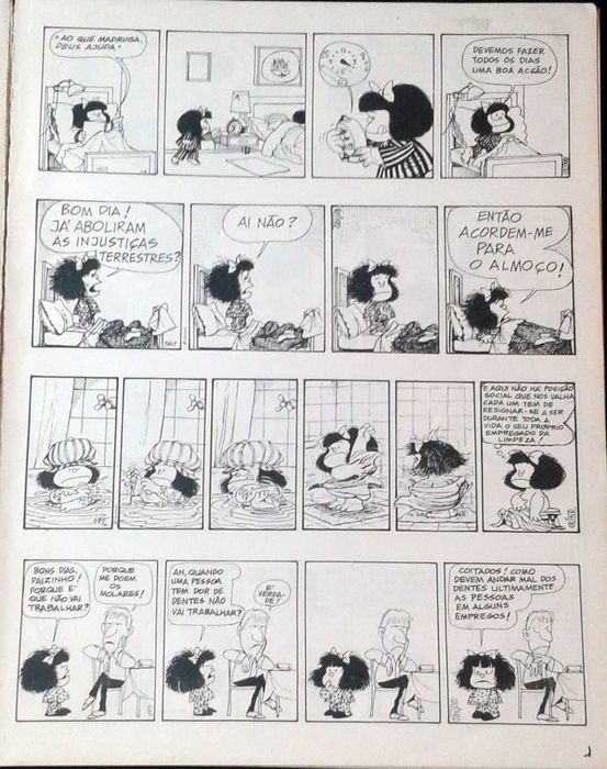 Quino. O regresso da Mafalda nº 6. D. Quixote 1984. Inclui Portes