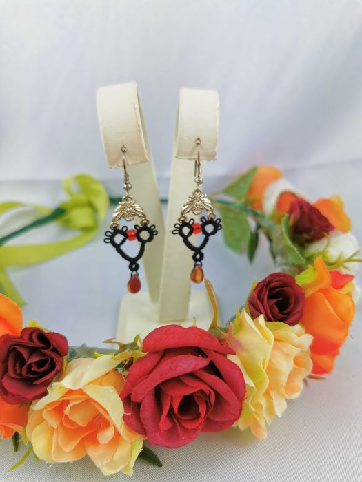 Kolczyki frywolitkowe 5