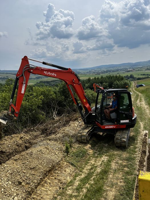 Uslugi koparka koparko-ładowarka