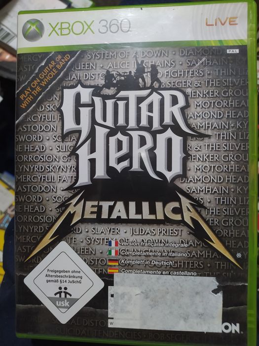 Guitar hero Metallica Xbox 360 completo na caixa - portes CTT grátis