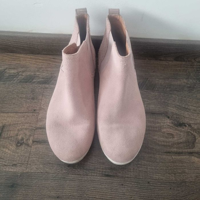 Botki r.39 pudrowy roz wygoda