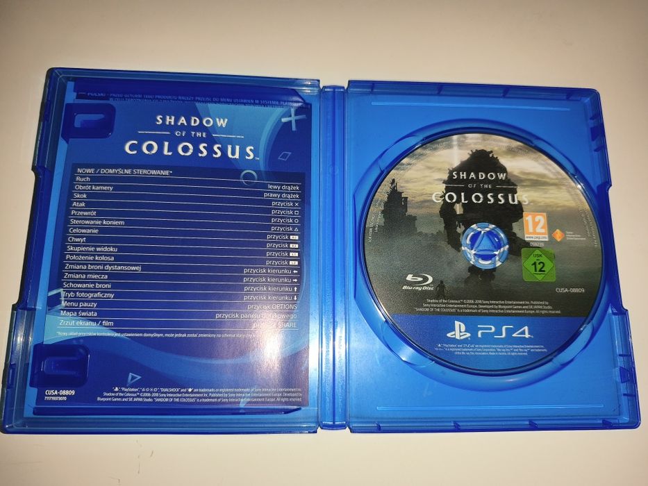 Gra Ps4 Shadow of the Colossus PL gry PlayStation 4 Crash Mafia GTA V