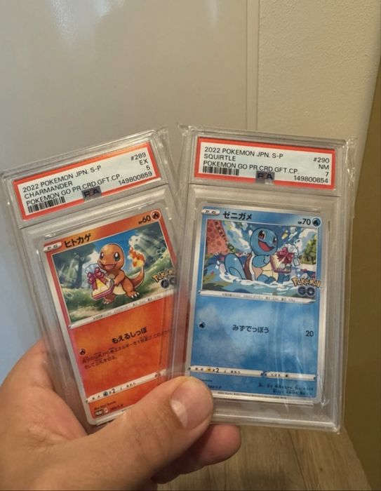 Pokémon Go Starters Charmander Squirtle PSA