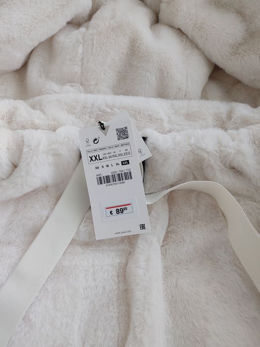 PARKA ZARA Alongada Repelente à Agua