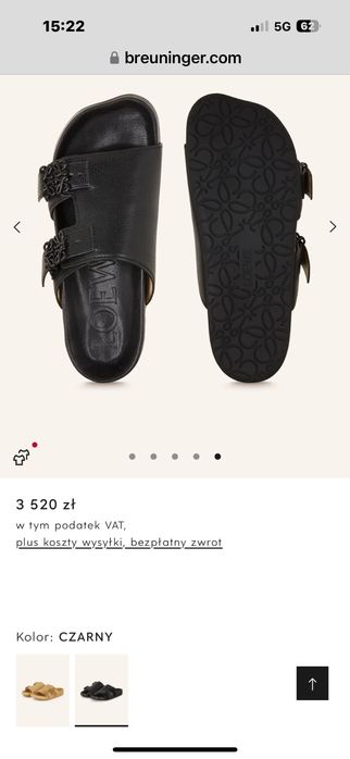 Loewe klapki damskie rozmiar 39