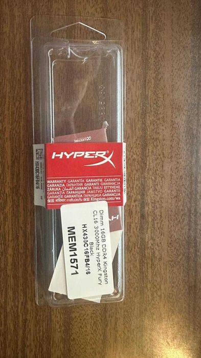 Memória RAM Kingston Fury Beast 16GB