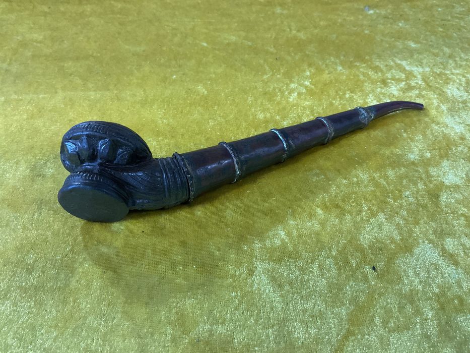 Cachimbo todo em metal trabalho em cobre