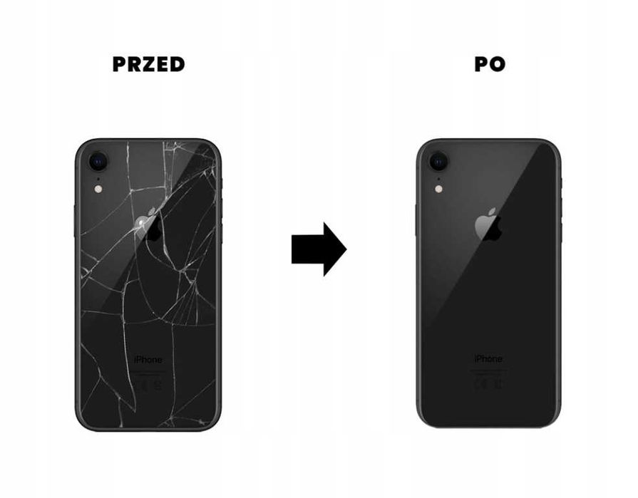 Wymiana Klapki TYŁ Tylna SZYBKA Plecki iPhone RADOM