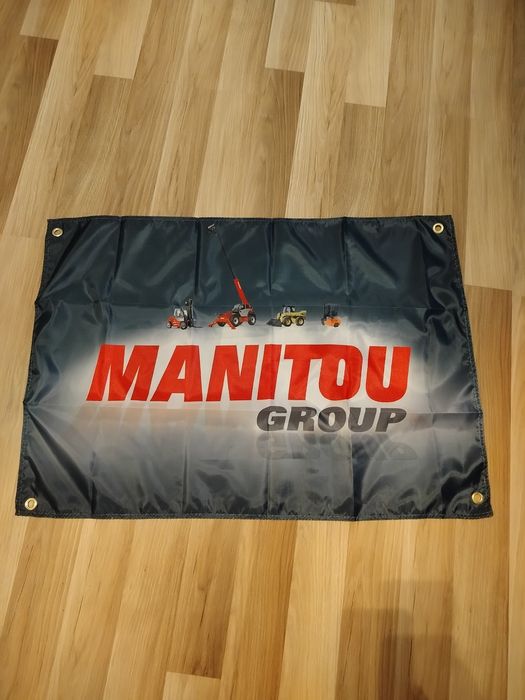 Manitou,Merlo plakat baner materiałowy 90x60 garaż warsztat sklep MTZ