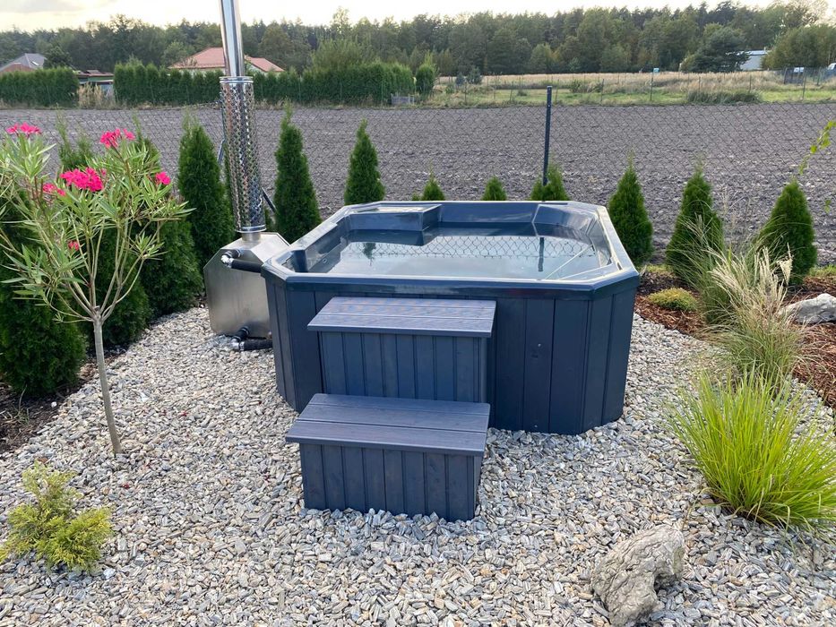Pełen zestaw JACUZZI piec pokrywa balia bania ruska basen hydromasaż