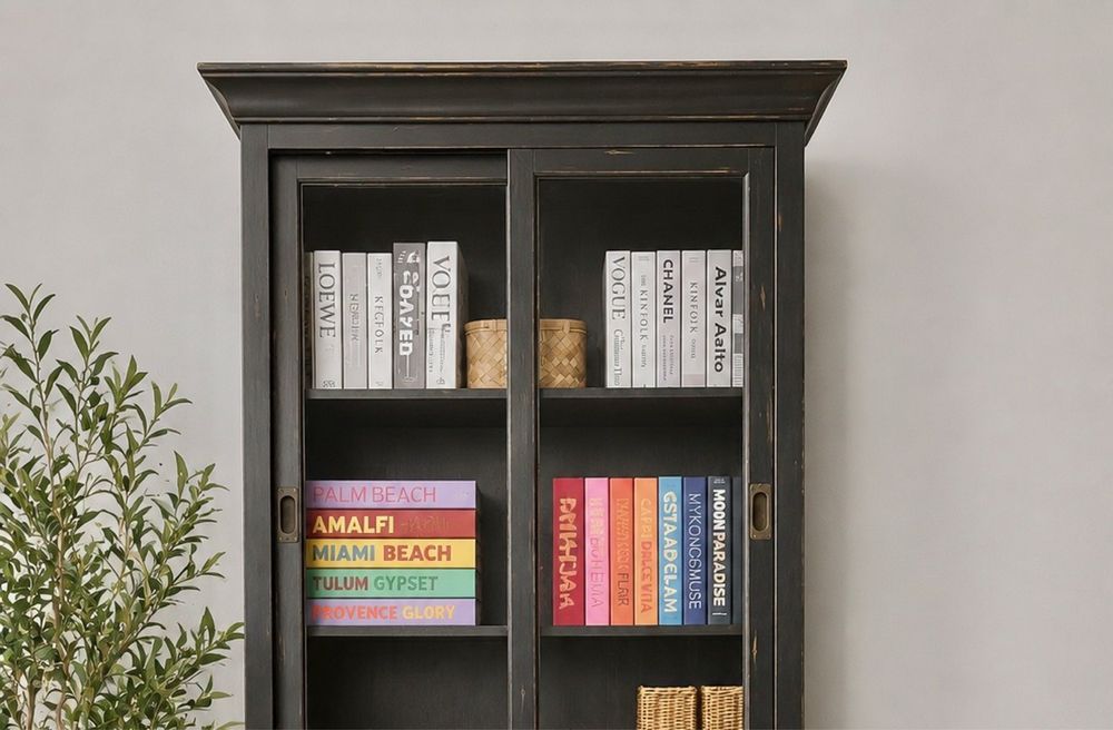 vitrine livreiro louceiro aparador armario movel biblioteca carvalho arboretto rustico