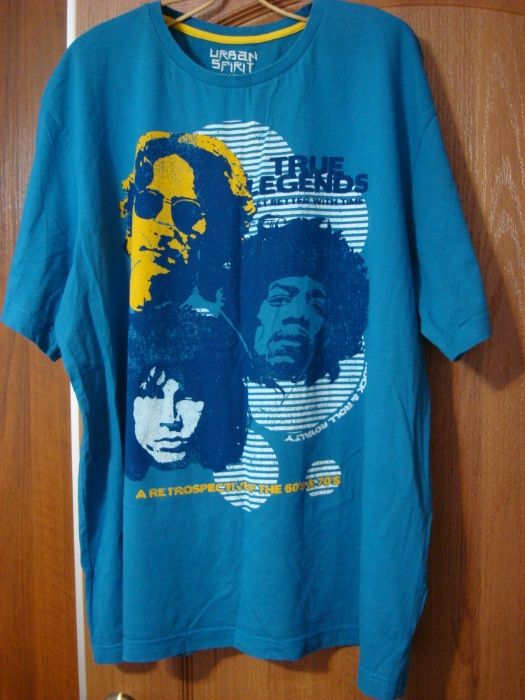 футболка Легенди рока 60-70х р.XXL практич нова