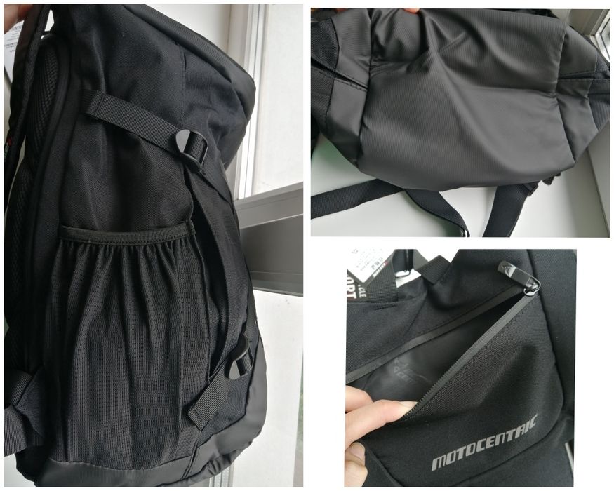 Моторюкзак Motocentric для шолому, великий мото наплічник чорний