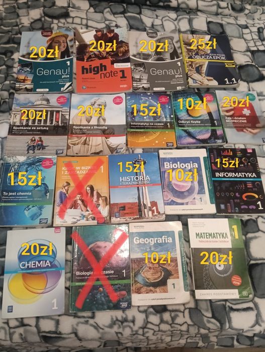 Książki 1 technikum liceum