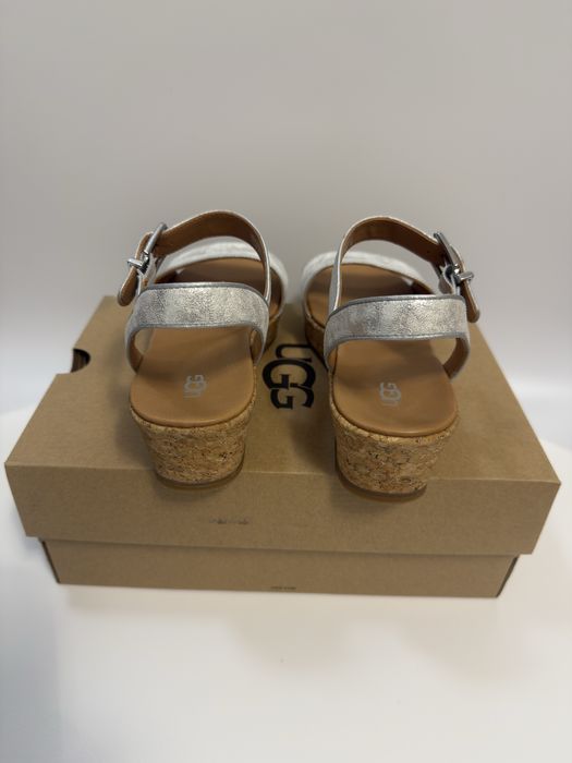 Sandały wysokie UGG srebrne