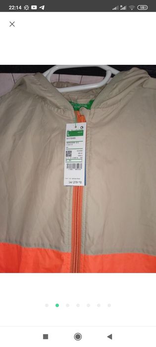 Вітровка тонка дитяча нова United Colours of Benetton Італія р 8/9р