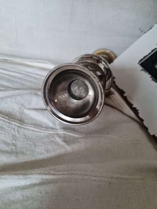 Wazon z mosiądzu srebro miedz Indyjski turecki? Wazonik zdobiony metal
