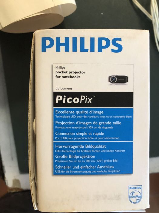 Projetor da marca philips com caixa original