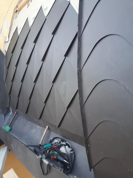 Покрівля. Покрівельні роботи.Монтаж фальцевої покрівлі,клік фальц,