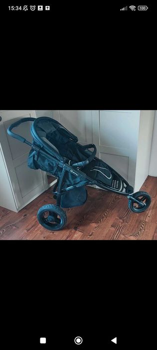 Wózek 3w1, pompowane koła, spacerówka