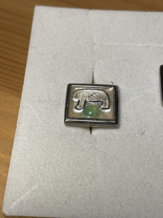 Srebrne spinki do mankietów