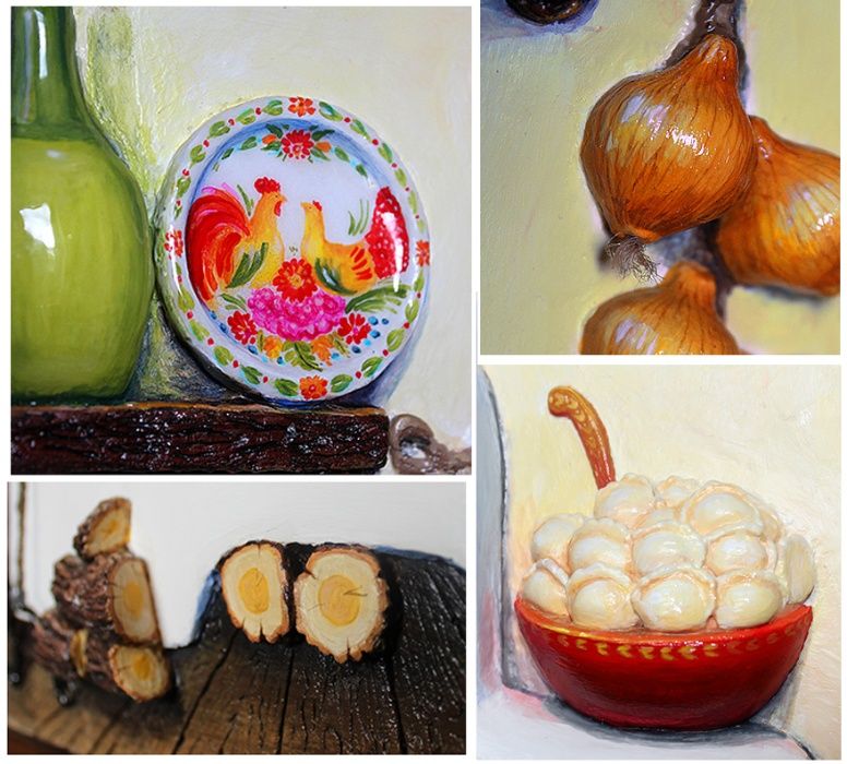 Панно объёмное. Украинский сувенир, оберег -  "Печь. Достаток в доме"