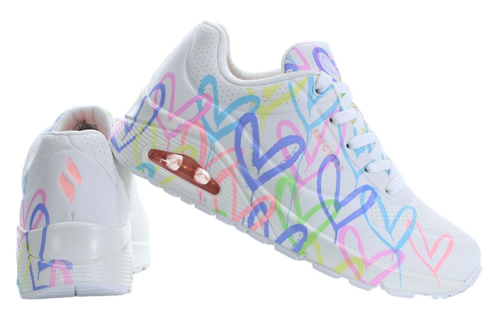 Białe sneakersy damskie Skechers Spread The Love 35