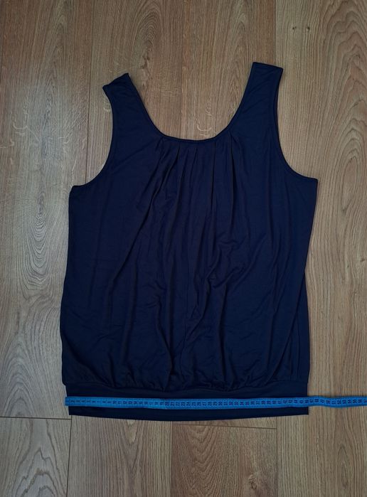 Синяя женская майка блузка футболка