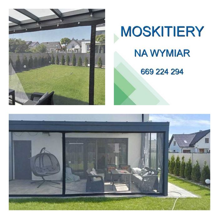 Moskitiera na taras. Moskitiera na balkon. Na altanę. Na wymiar.