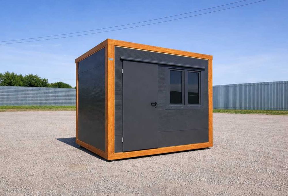 Pawilon handlowy / stróżówka portiernia biuro  3x2 m – solidny elektryka Dostawa Raty