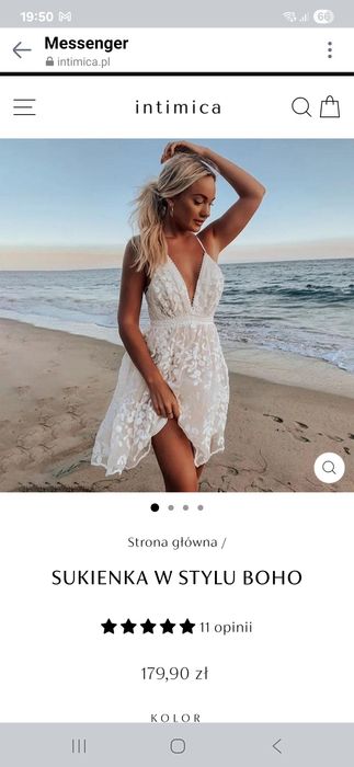 Sukienka boho intimica r.M