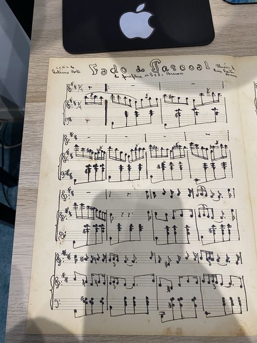 Partitura Manuscrita Musical do Filme Gato Bravo 1934