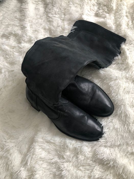 Skórzane kozaki włoskie Avorazione Antigiana, rozmiar 36, stan idealny