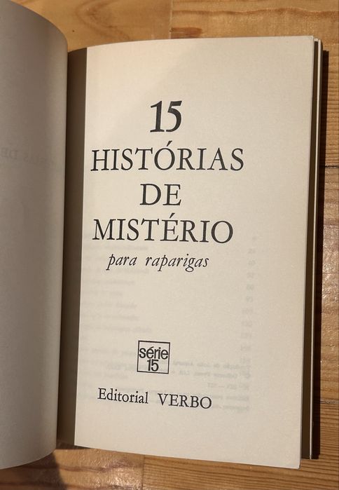 Livros verbo Serie 15 , misterios, aventuras, grandes destinos