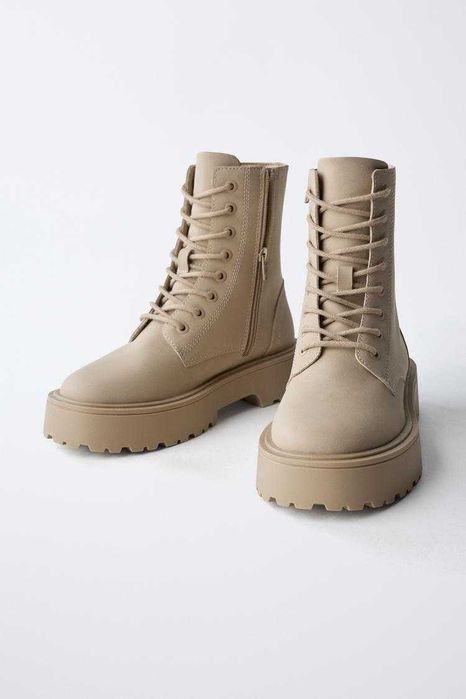 Нові черевики ботинки Zara розмір 35 на шнурівці та блискавці