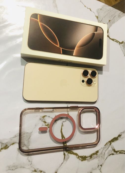 iPhone 16 Pro Max – Desert Titanium 256GB com garantia