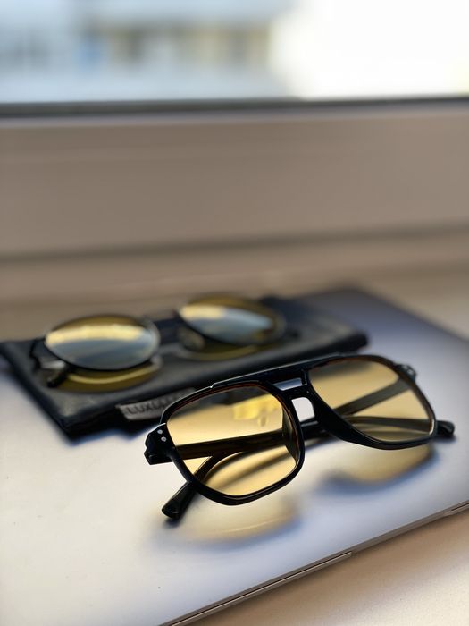пари окулярів Luxoptica | круглі + aviator | комплект