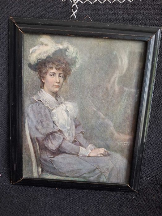 Reprodukcja obrazu z 1901  roku w ramce