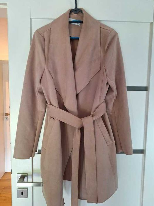 Płaszcz Reserved rozm.40 L jesień pudrowy róż.