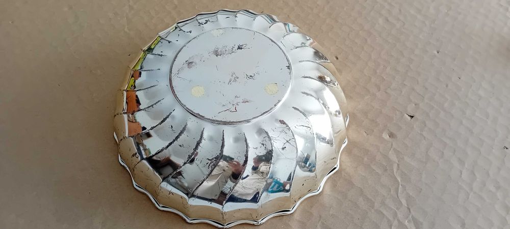 Fruteira Vintage de fabrico italiano  banhada a prata 27 x 7 cm!