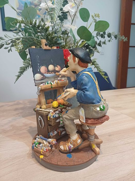 Pintor com pintura - Estatueta da Coleção Profisti (NOVO)