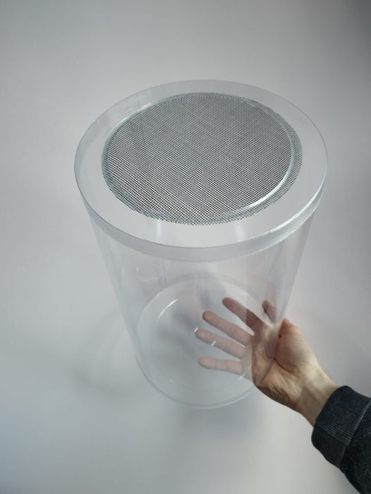 Terrarium - tuba hodowlana z wentylacją - solidna, bezpieczna