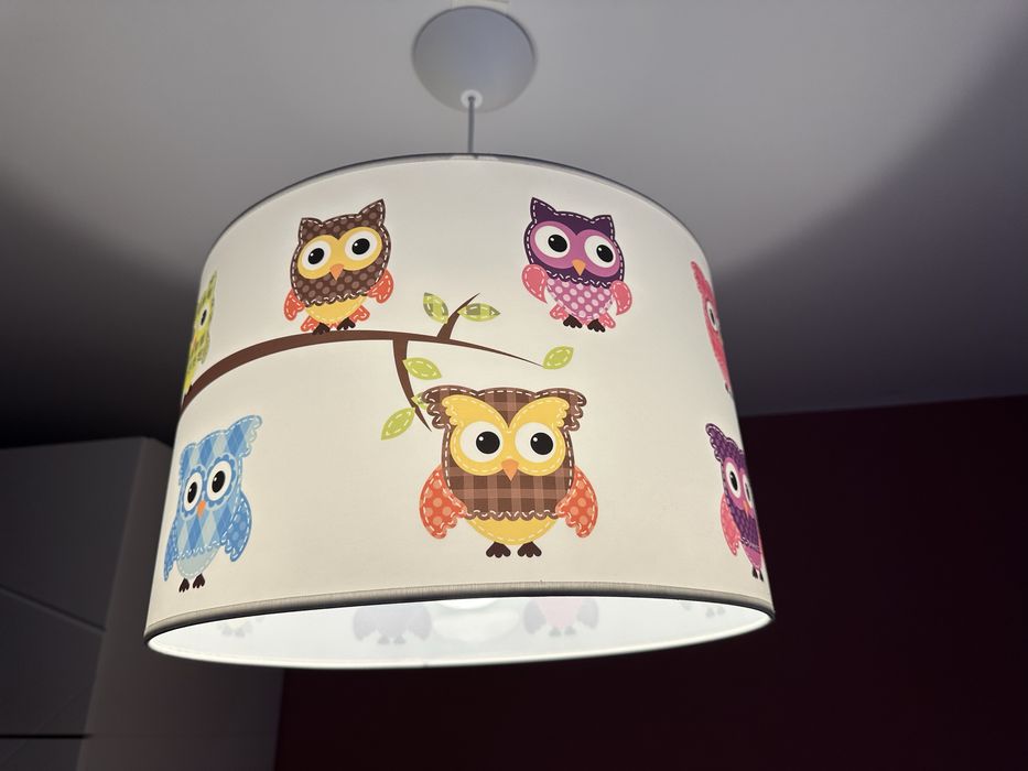 Żyrandol dziecięcy w sowy