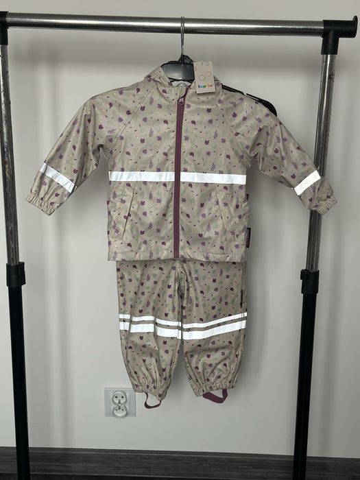 N.54 Zestaw przeciwdeszczowy dla dziecka 86/92 kurtka spodnie na szelk