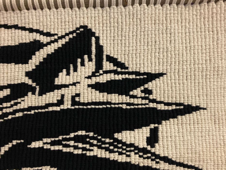 Unikatowa makrama Wiedźmin - Wilk - rękodzieło