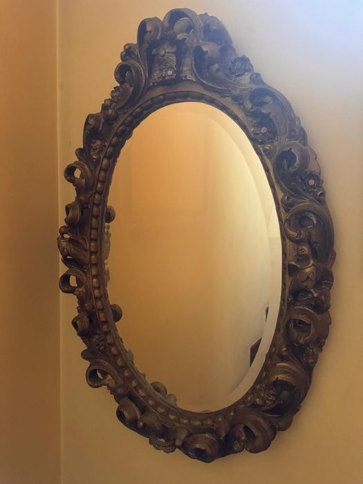 Espelho  Árabe Oval com moldura trabalhada