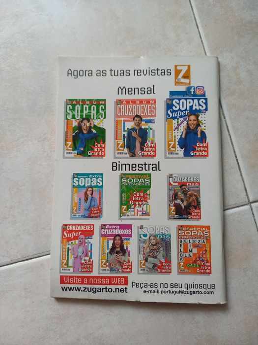 3 revistas de sopa de letras Novas